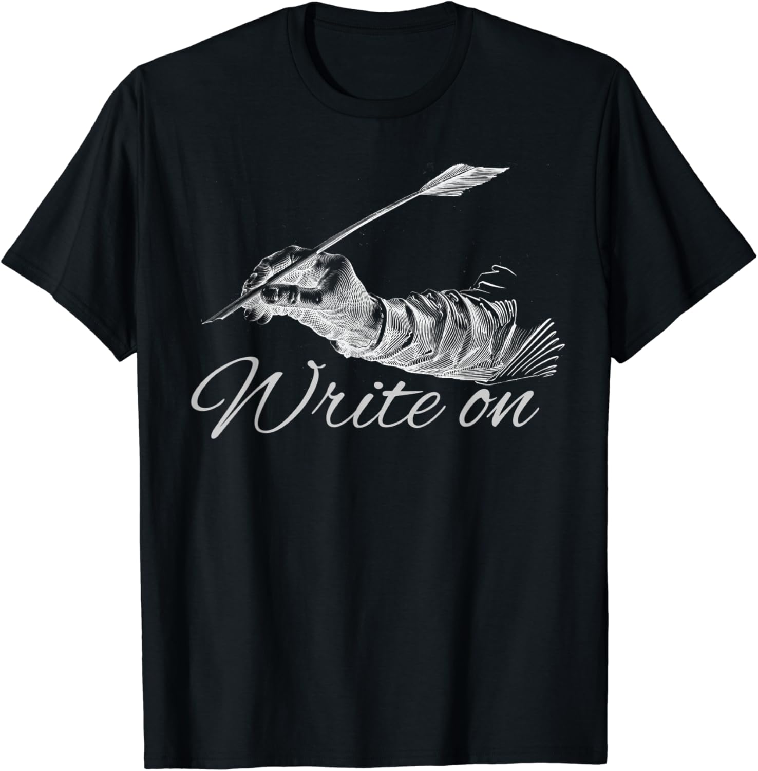 Writing Writers Adult Novelty Write on TShirt Amazon.co.uk Clothing